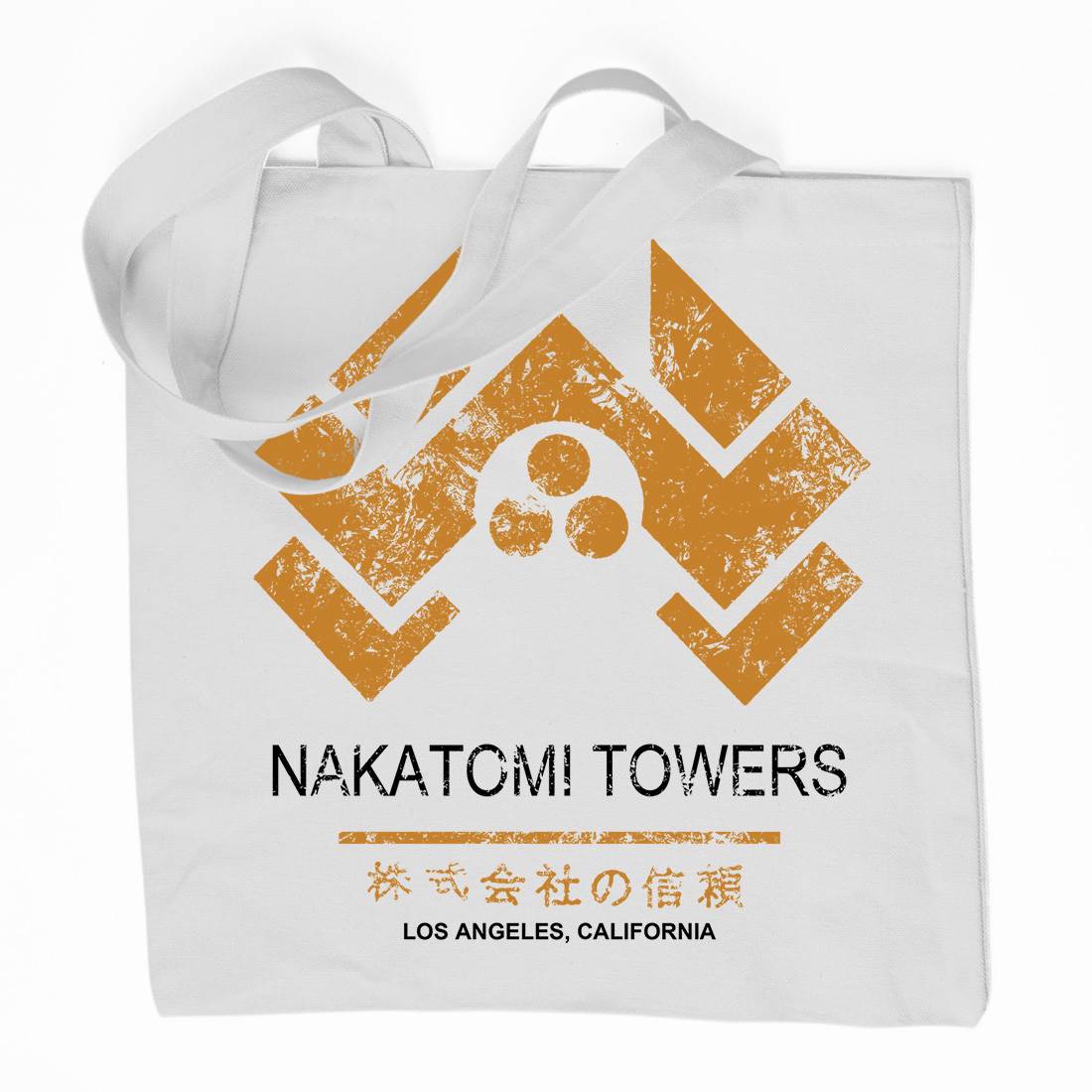 Nakatomi Tower Organic Premium Cotton Tote Bag Retro D430