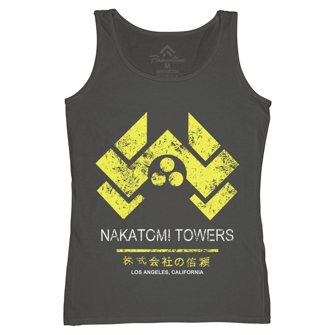 Nakatomi Tower Womens Organic Tank Top Vest Retro D430