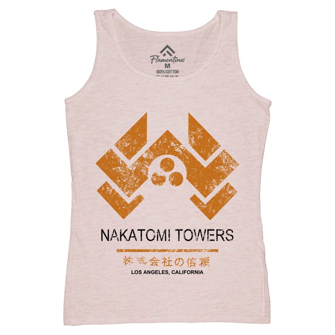 Nakatomi Tower Womens Organic Tank Top Vest Retro D430