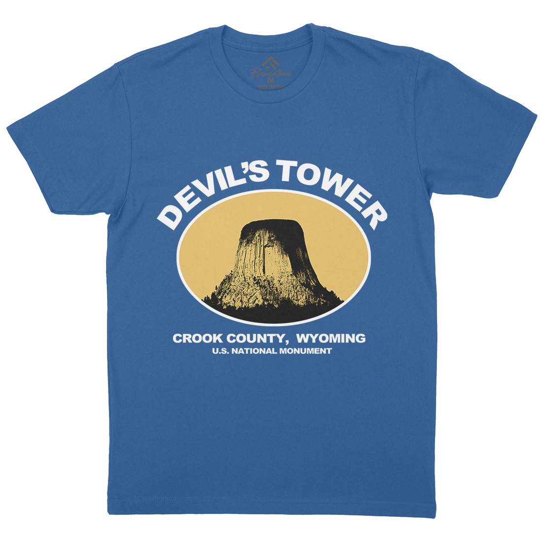 Devils Tower Mens Crew Neck T-Shirt Space D431