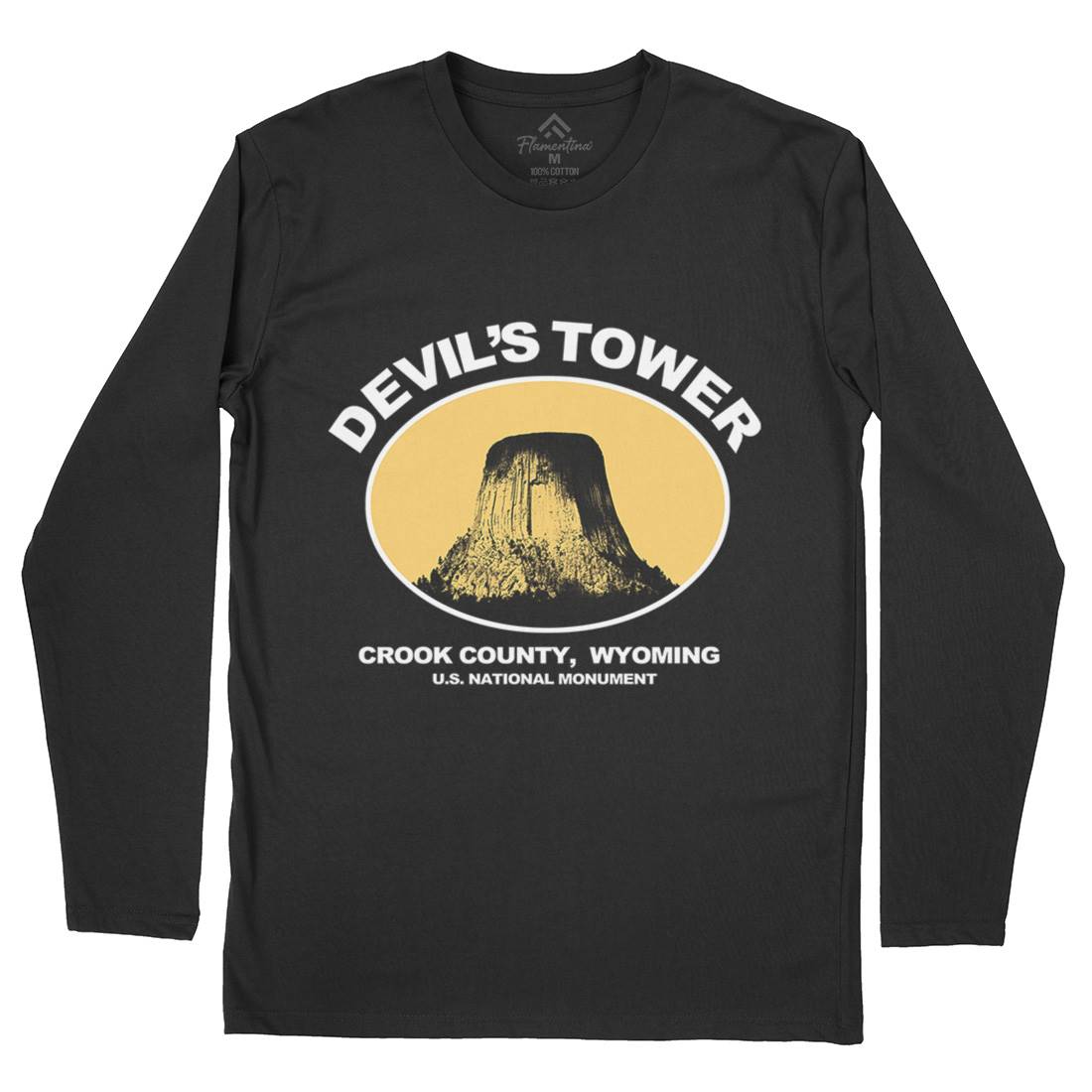 Devils Tower Mens Long Sleeve T-Shirt Space D431