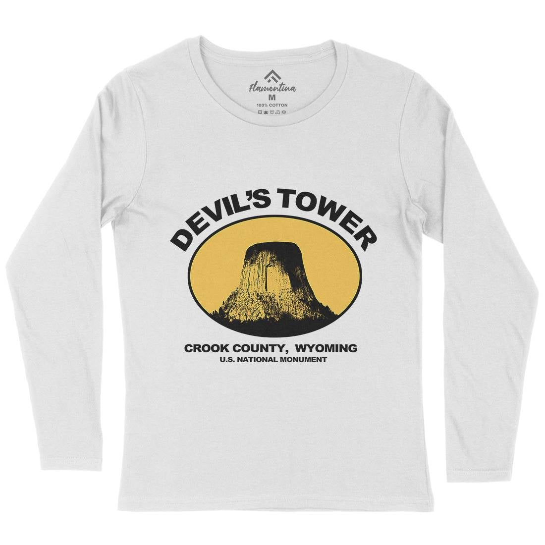 Devils Tower Womens Long Sleeve T-Shirt Space D431