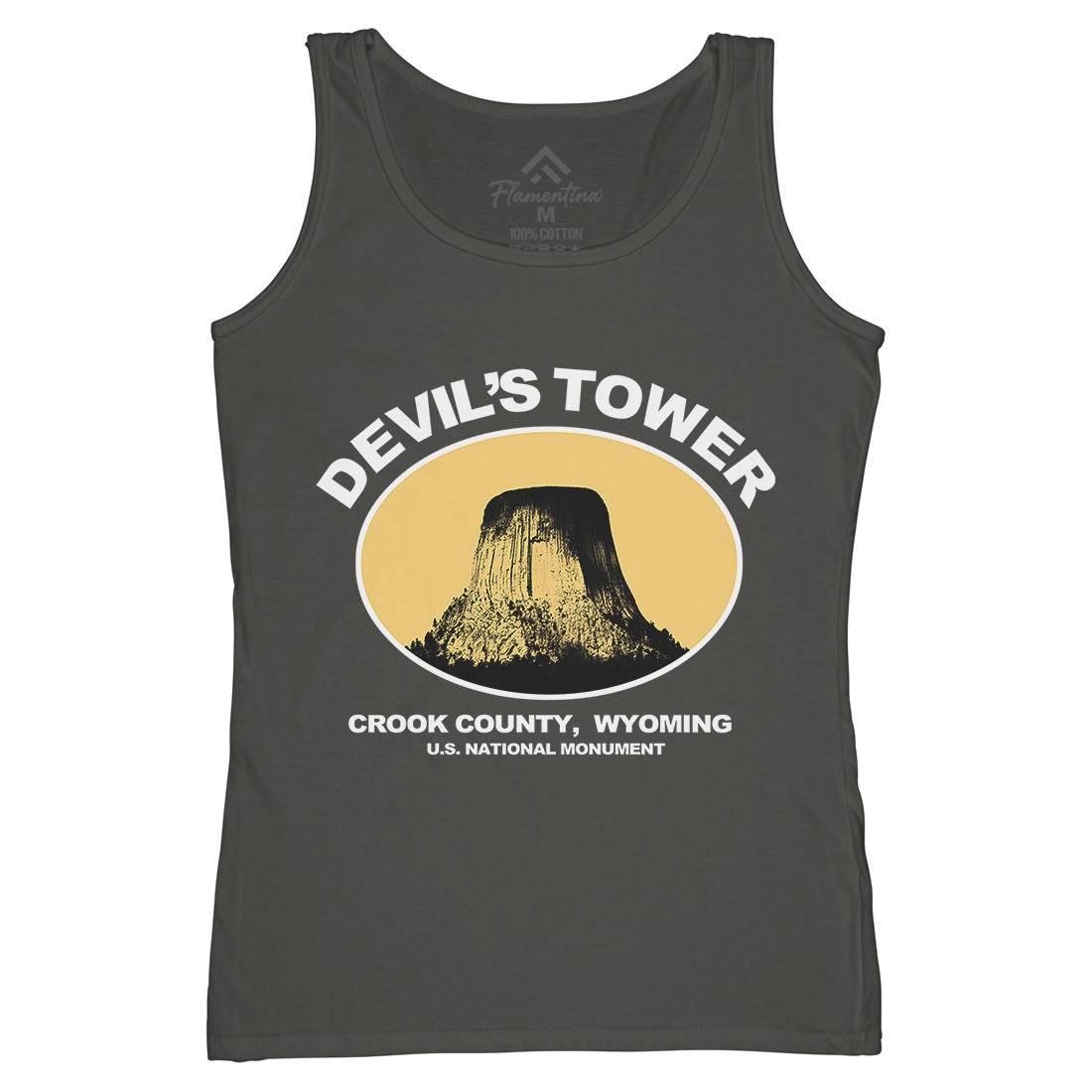 Devils Tower Womens Organic Tank Top Vest Space D431