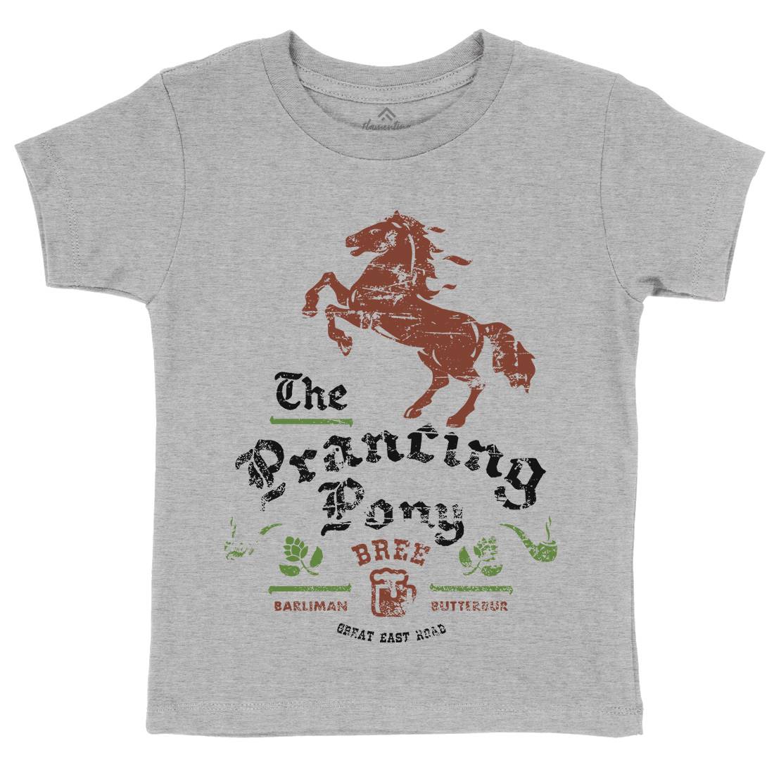 Prancing Pony Kids Organic Crew Neck T-Shirt Drinks D433