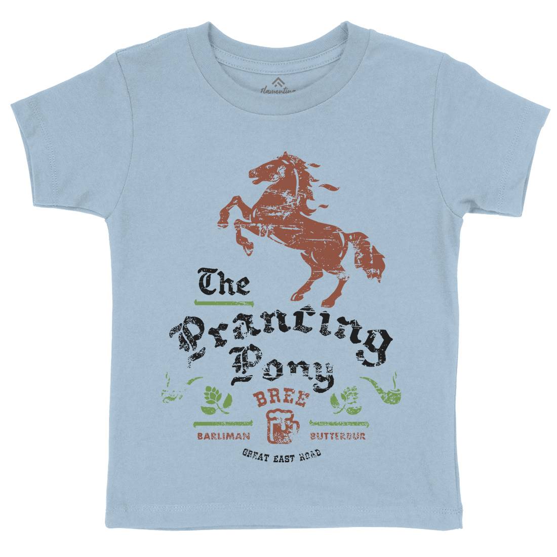 Prancing Pony Kids Crew Neck T-Shirt Drinks D433
