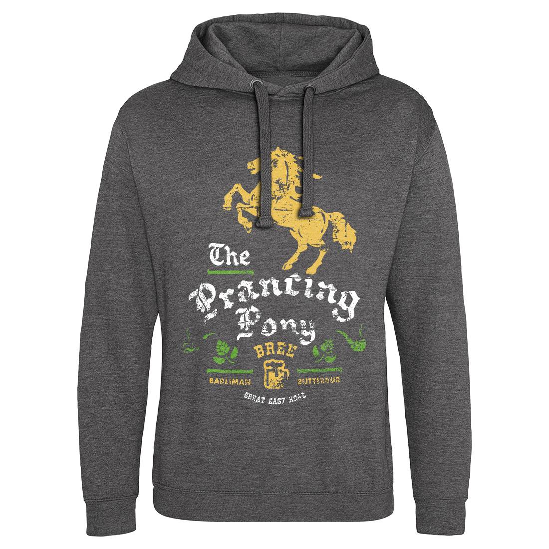Prancing Pony Mens Hoodie Without Pocket Drinks D433