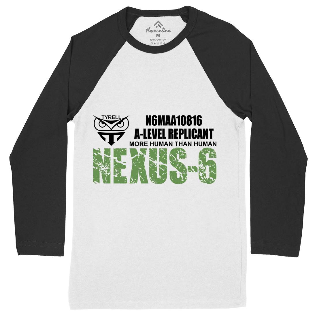 Nexus-6 Mens Long Sleeve Baseball T-Shirt Space D434
