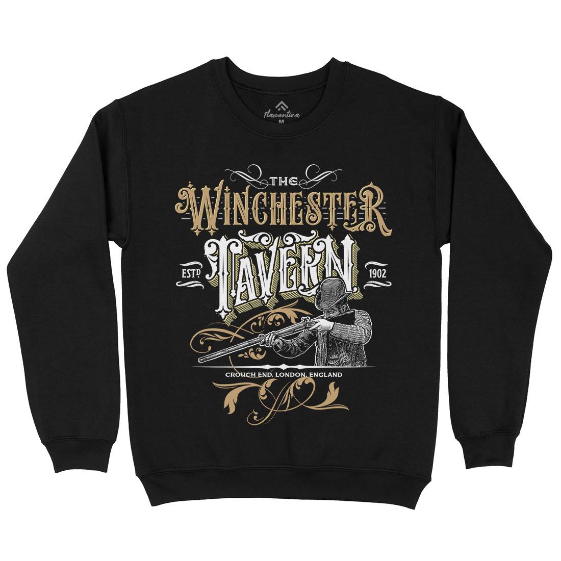 Winchester Tavern Mens Crew Neck Sweatshirt Horror D436
