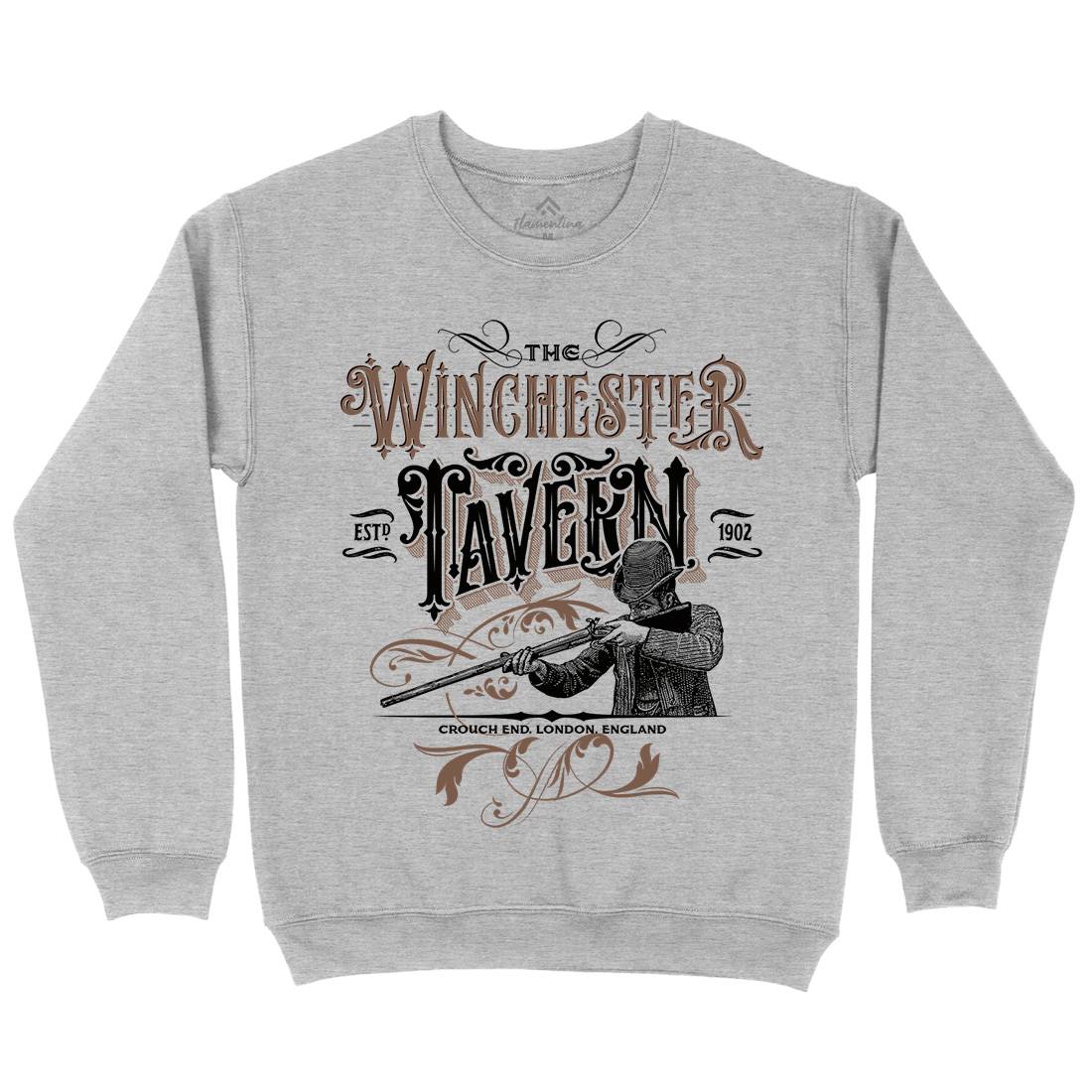 Winchester Tavern Mens Crew Neck Sweatshirt Horror D436