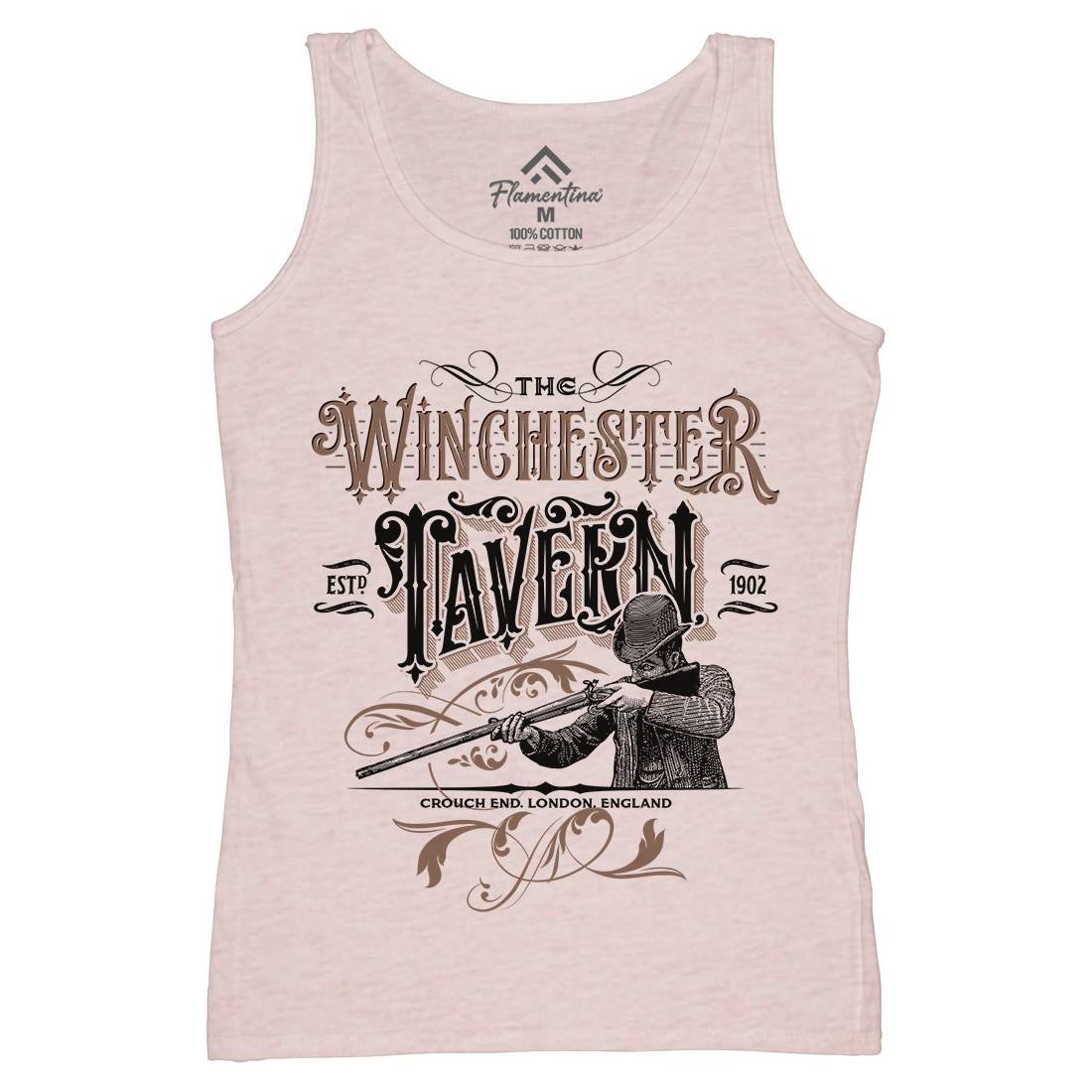 Winchester Tavern Womens Organic Tank Top Vest Horror D436