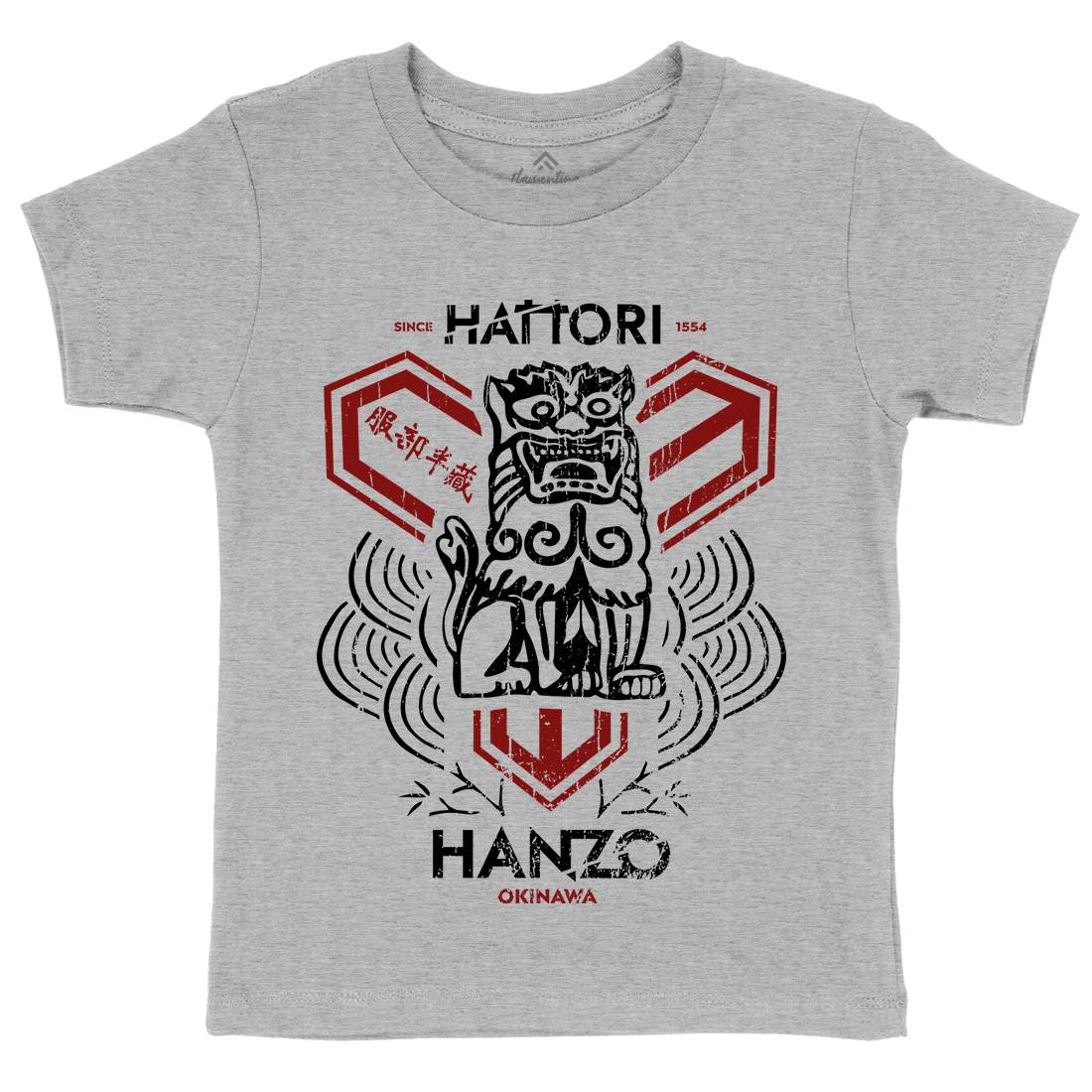 Hattori Hanzo Kids Crew Neck T-Shirt Asian D437