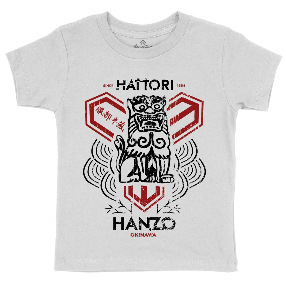 Hattori Hanzo Kids Organic Crew Neck T-Shirt Asian D437