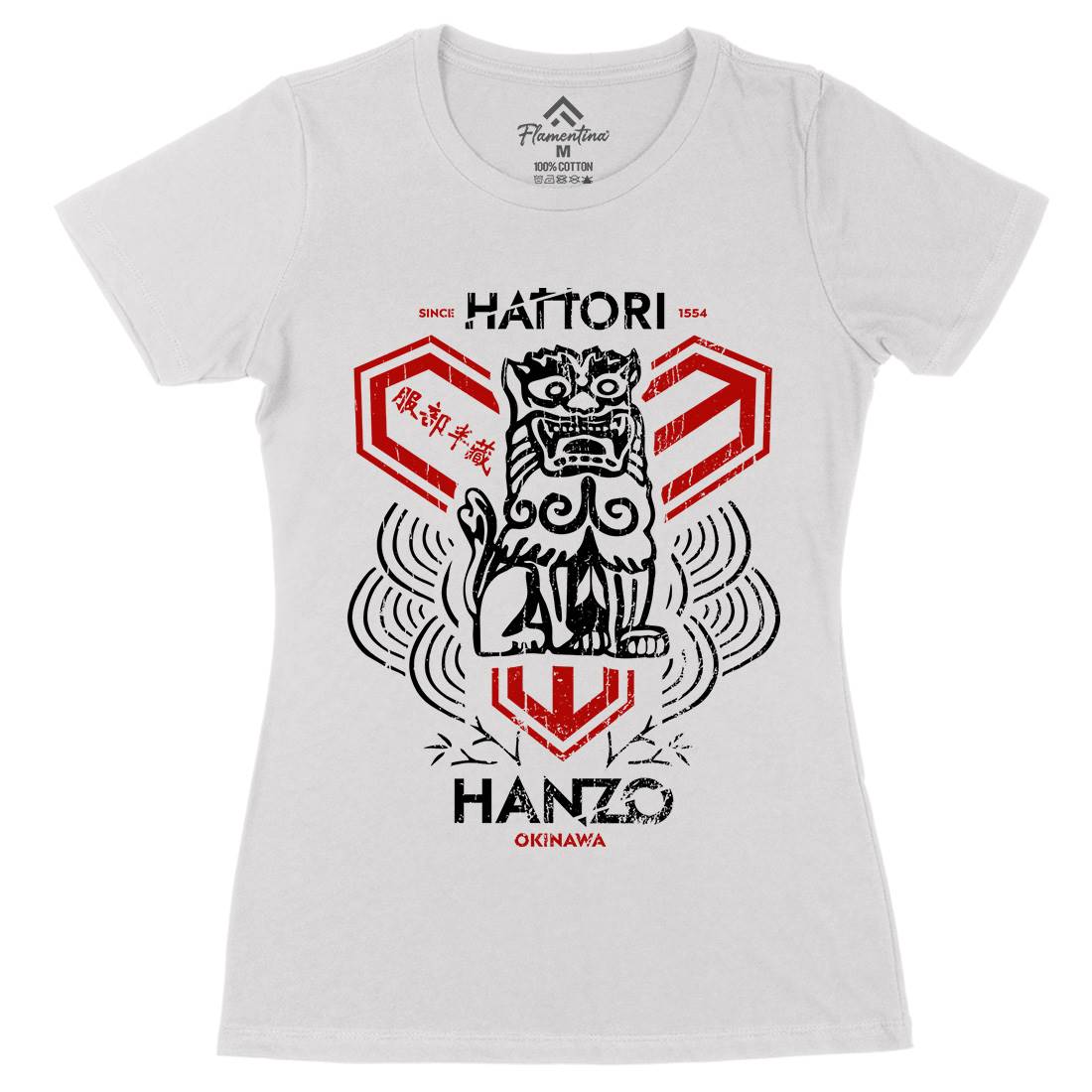 Hattori Hanzo Womens Organic Crew Neck T-Shirt Asian D437
