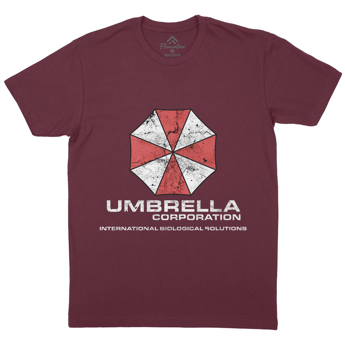 Umbrella Corp Mens Organic Crew Neck T-Shirt Horror D439