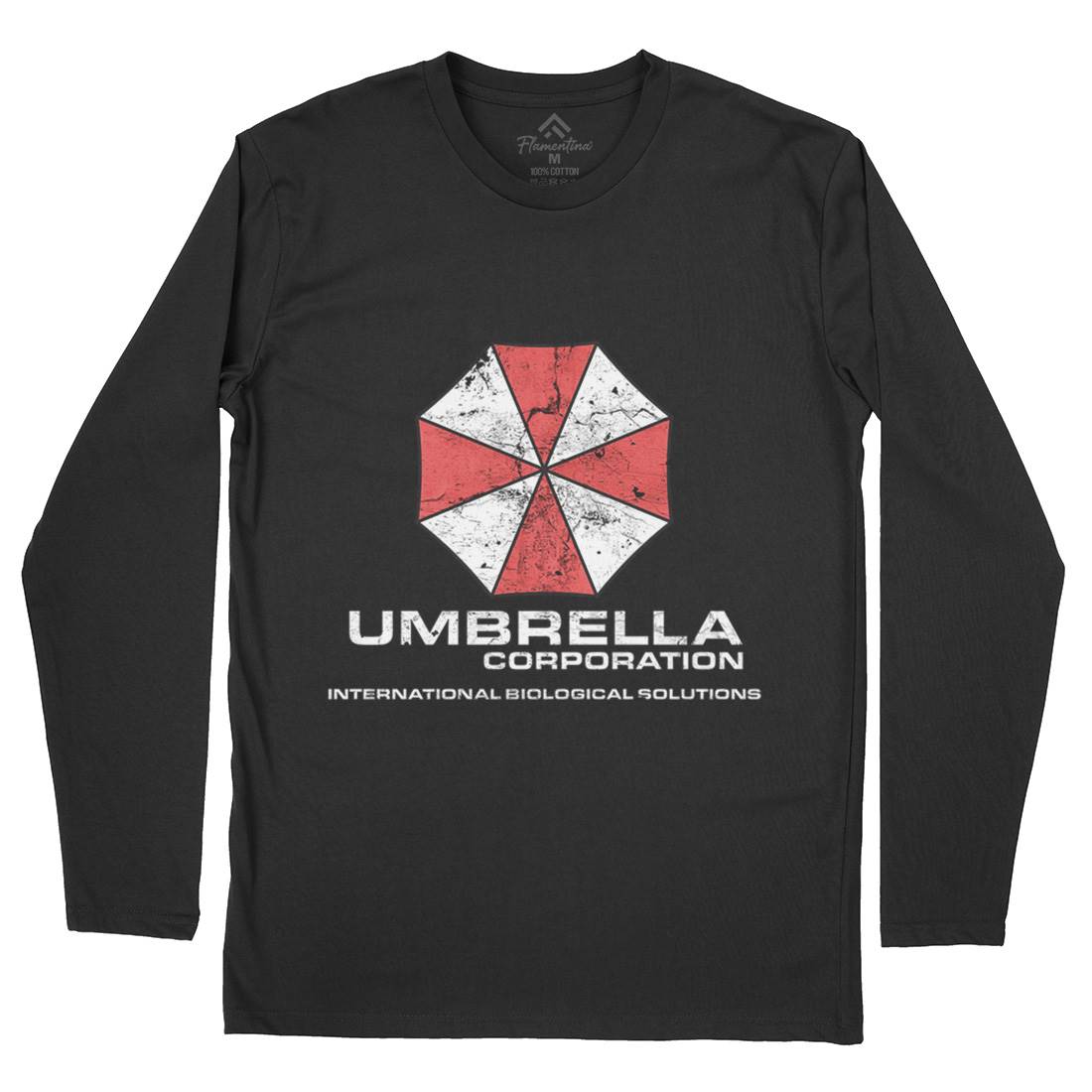 Umbrella Corp Mens Long Sleeve T-Shirt Horror D439