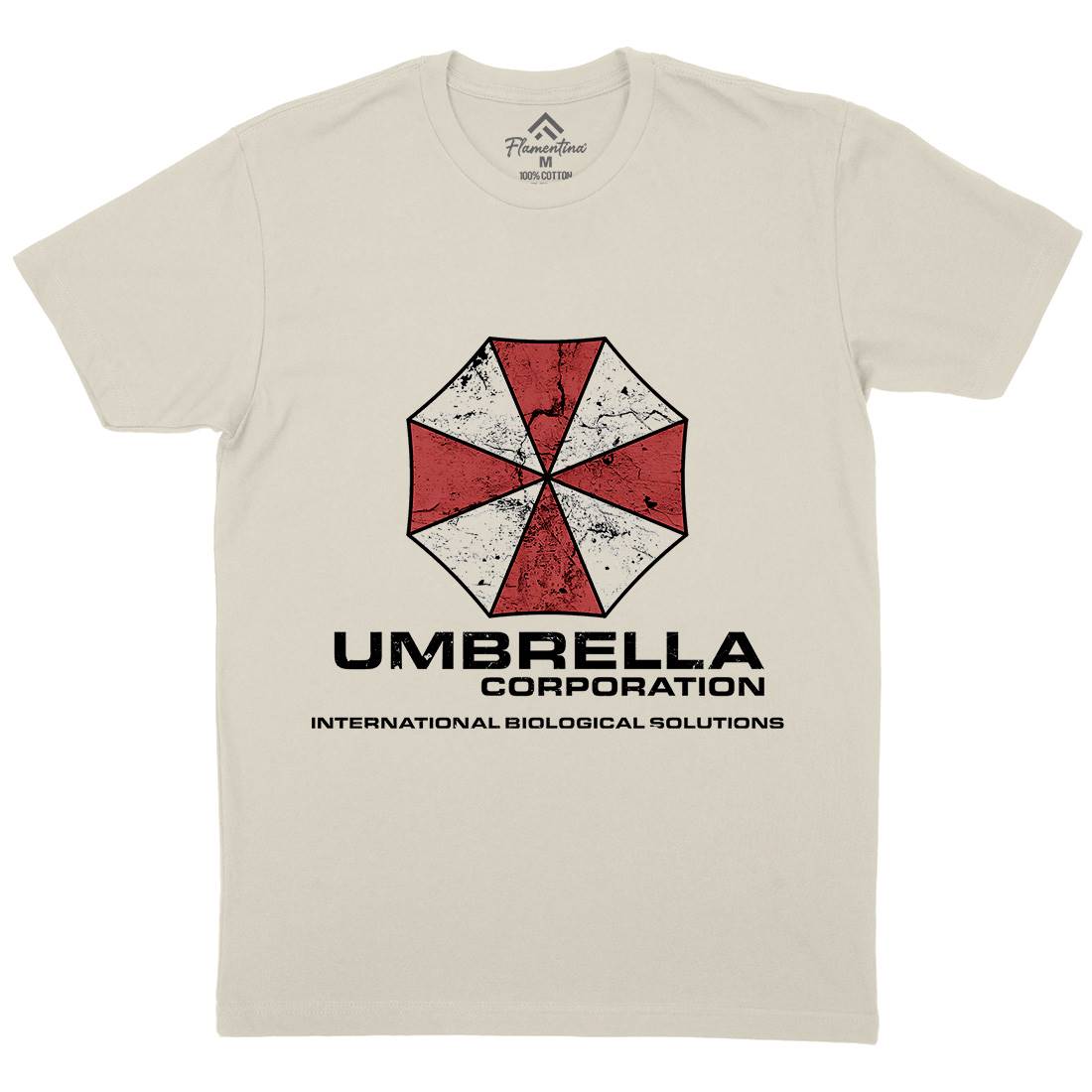 Umbrella Corp Mens Organic Crew Neck T-Shirt Horror D439