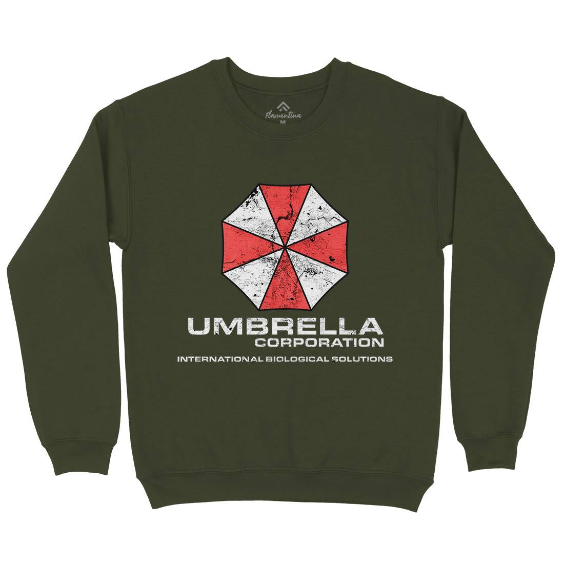 Umbrella Corp Mens Crew Neck Sweatshirt Horror D439