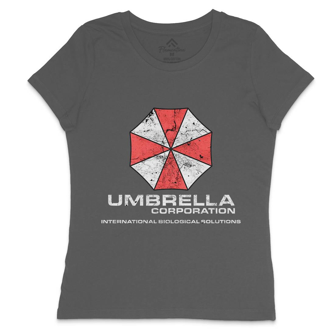 Umbrella Corp Womens Crew Neck T-Shirt Horror D439