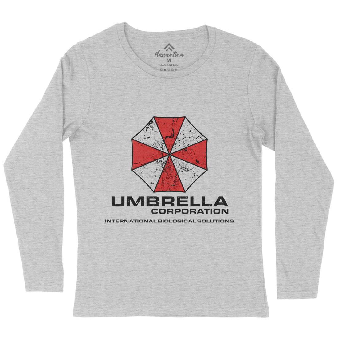Umbrella Corp Womens Long Sleeve T-Shirt Horror D439