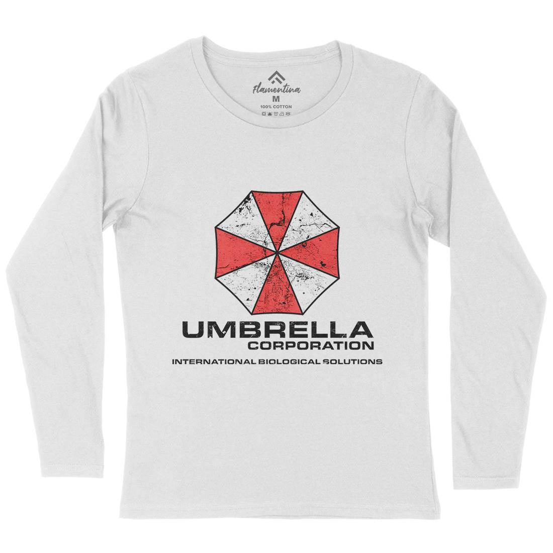 Umbrella Corp Womens Long Sleeve T-Shirt Horror D439