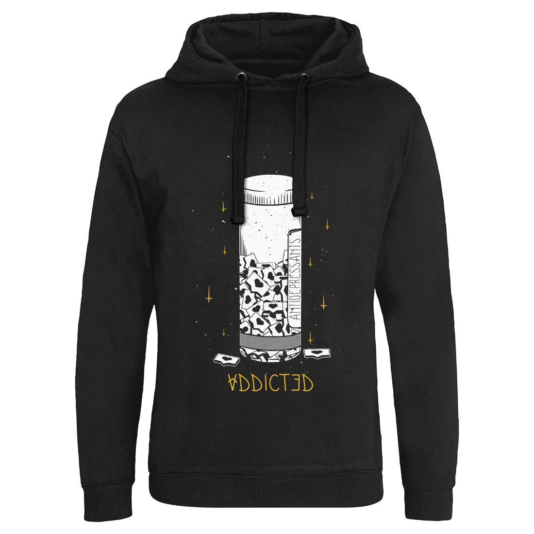 Addicted Mens Hoodie Without Pocket Media D441