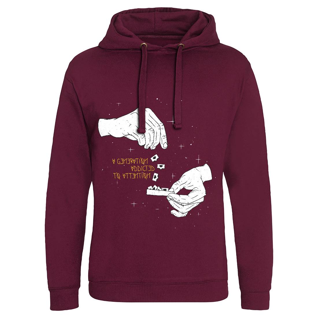 Addicted To Attention Mens Hoodie Without Pocket Media D442
