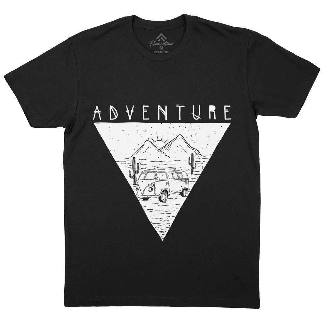 Adventure Mens Crew Neck T-Shirt Nature D443