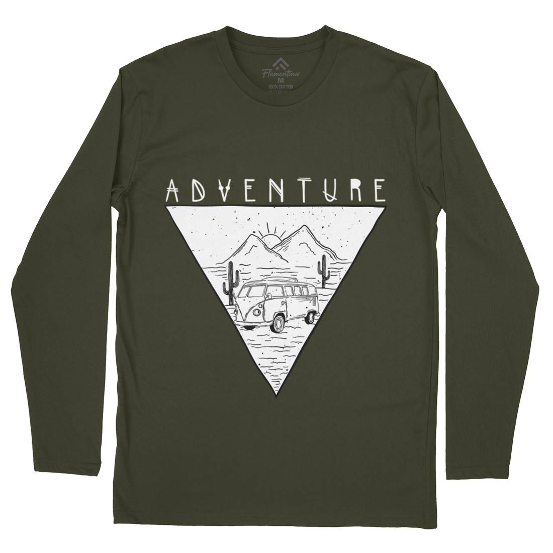 Adventure Mens Long Sleeve T-Shirt Nature D443