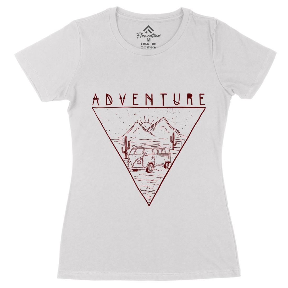 Adventure Womens Organic Crew Neck T-Shirt Nature D443