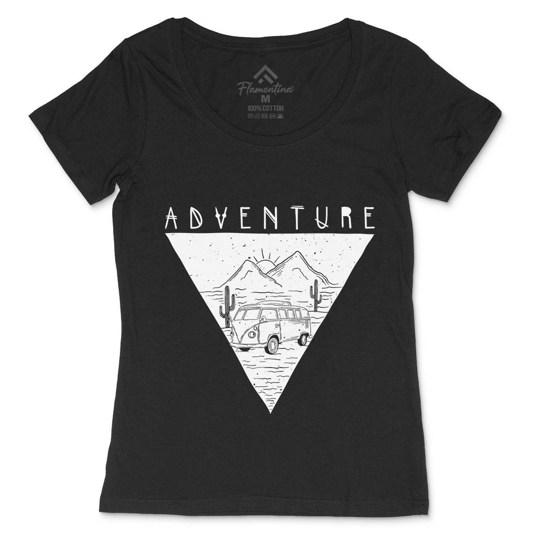 Adventure Womens Scoop Neck T-Shirt Nature D443
