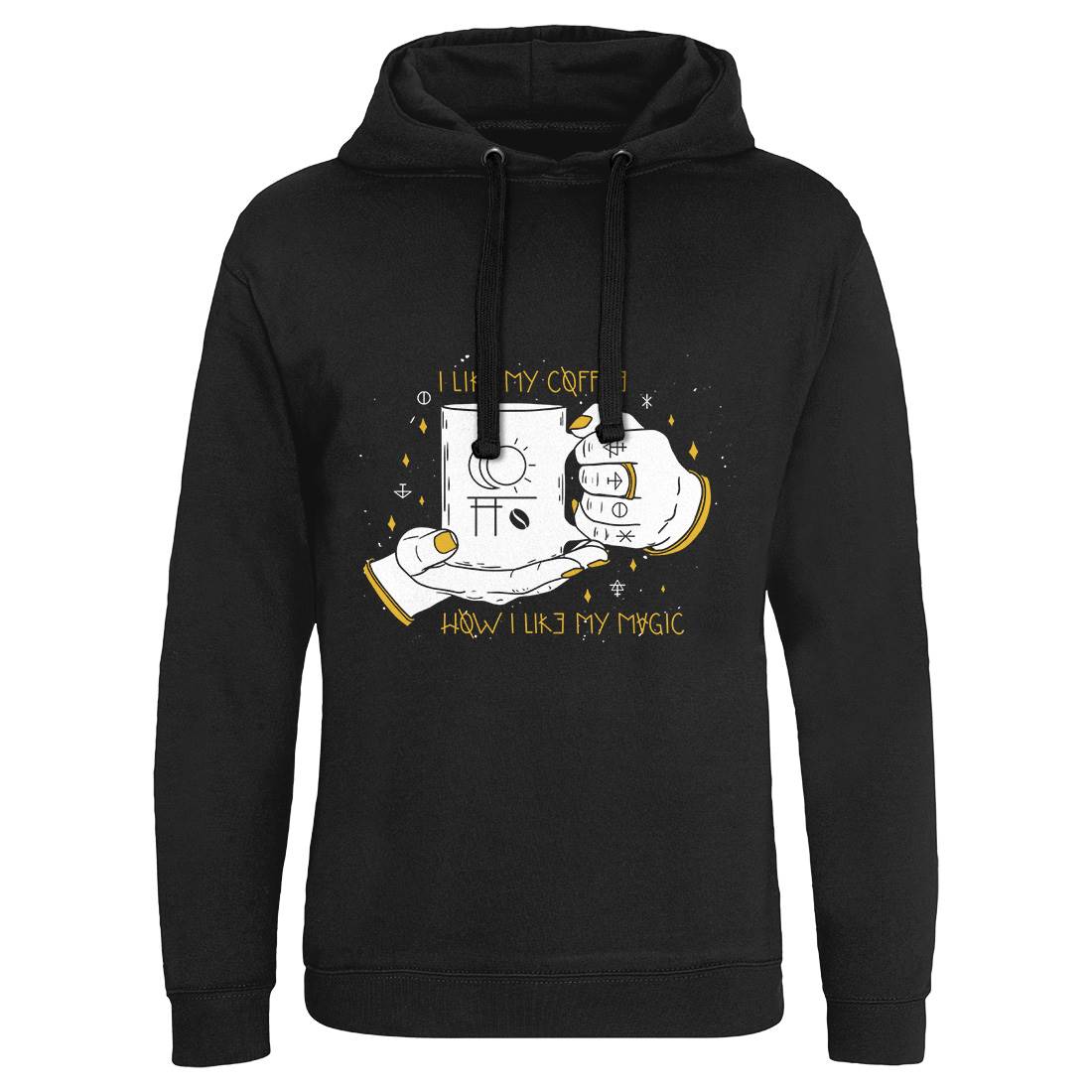 Black Coffee Mens Hoodie Without Pocket Horror D445