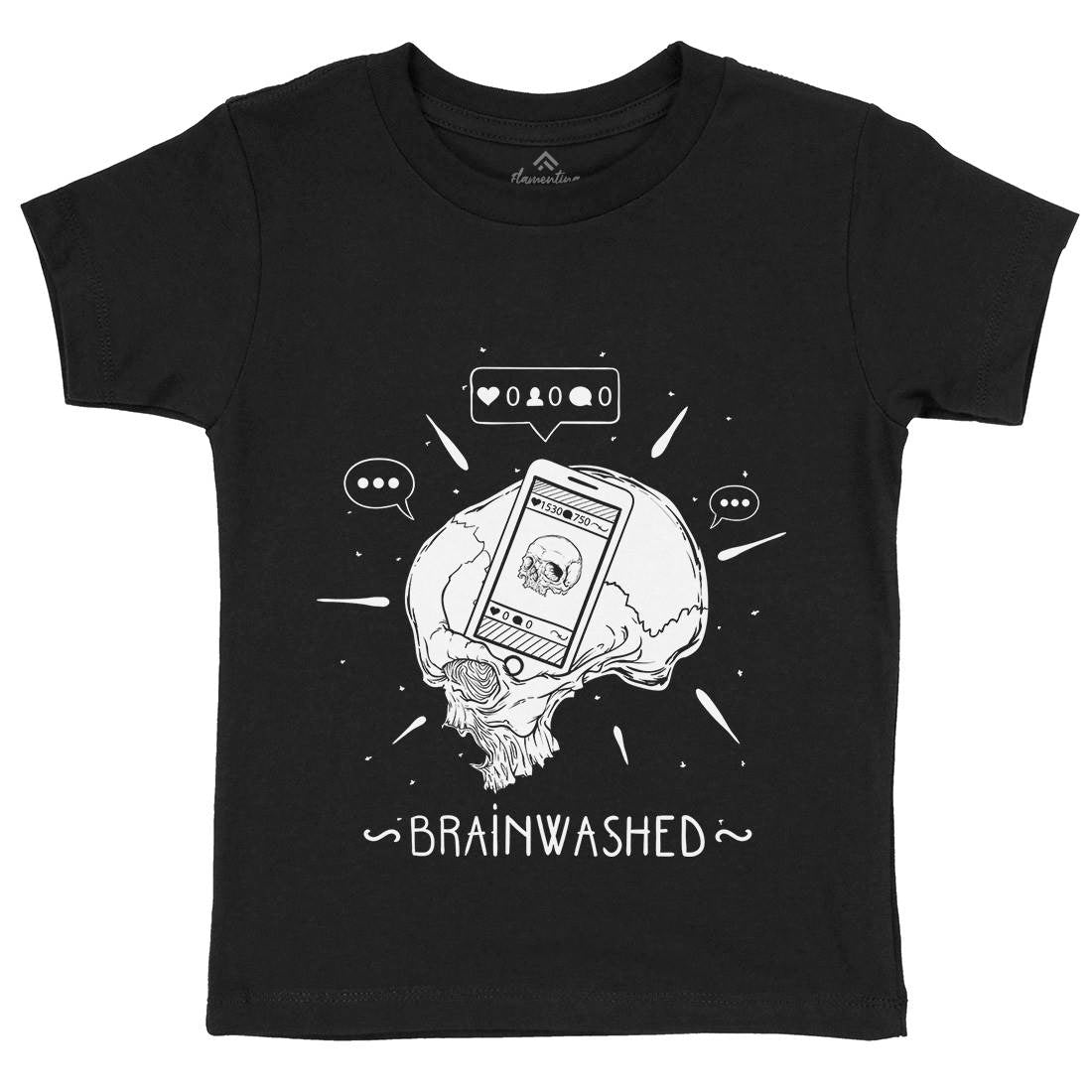 Brainwashed Kids Organic Crew Neck T-Shirt Media D446