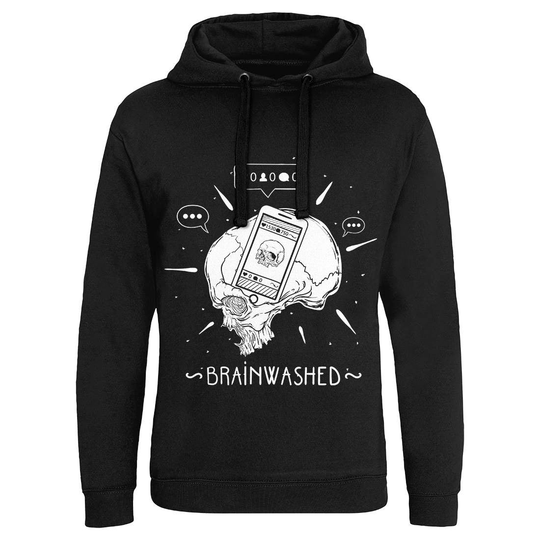 Brainwashed Mens Hoodie Without Pocket Media D446