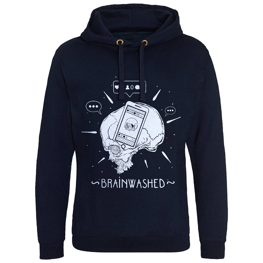 Brainwashed Mens Hoodie Without Pocket Media D446