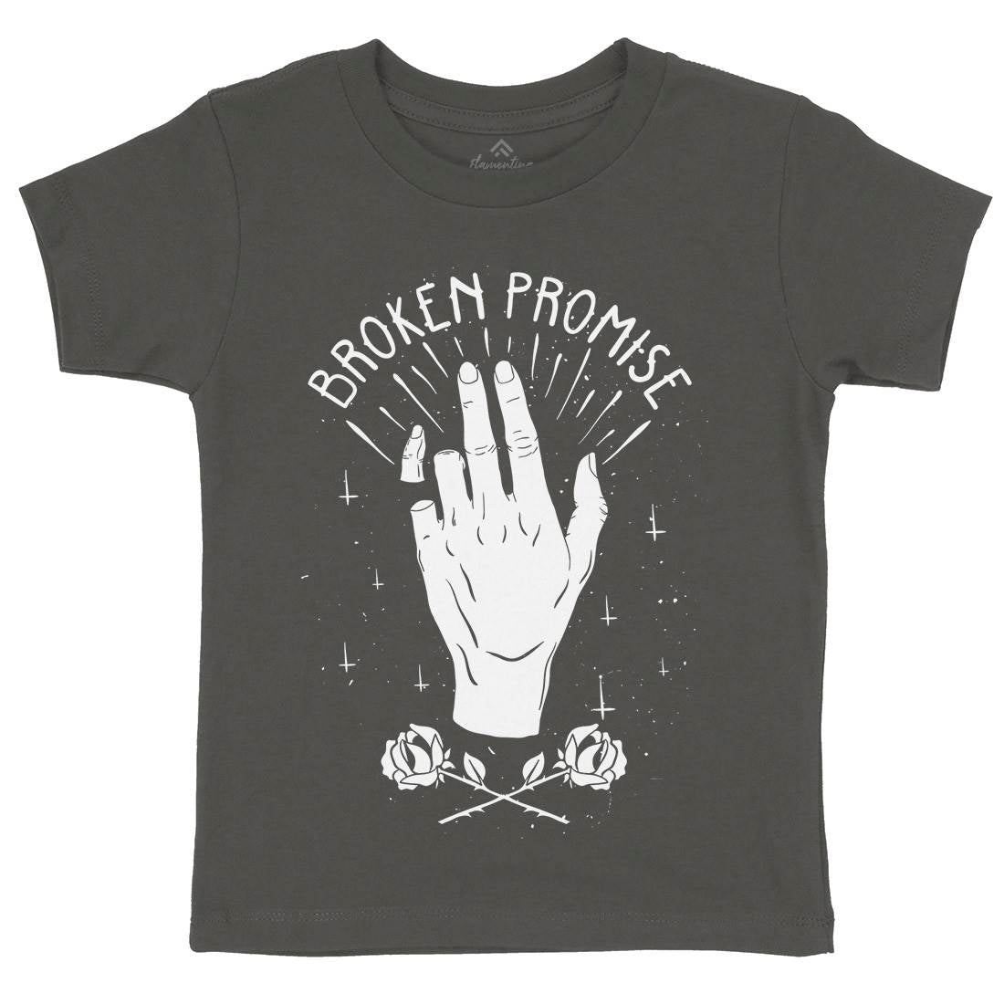Broken Promise Kids Crew Neck T-Shirt Retro D447