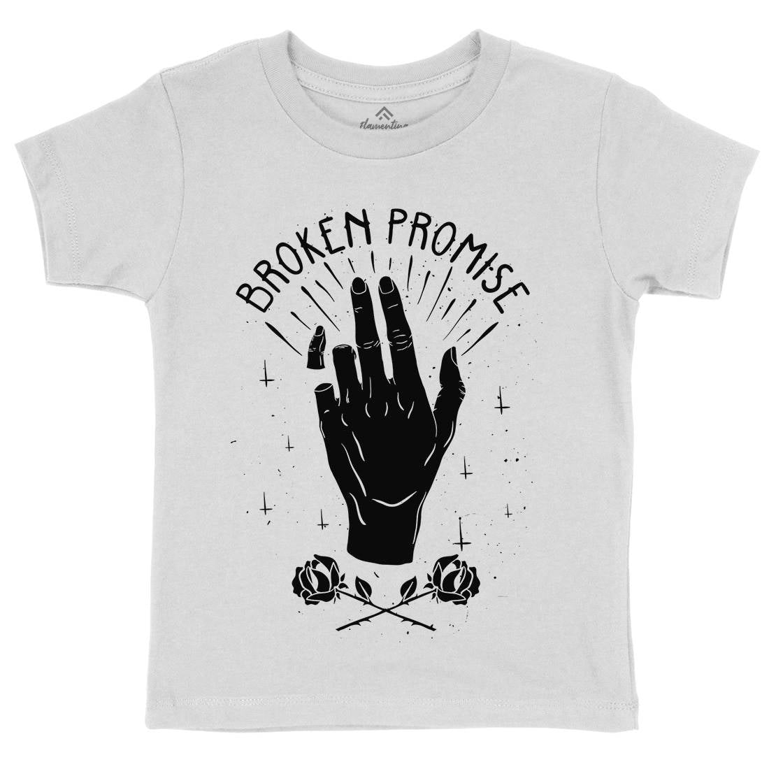 Broken Promise Kids Organic Crew Neck T-Shirt Retro D447
