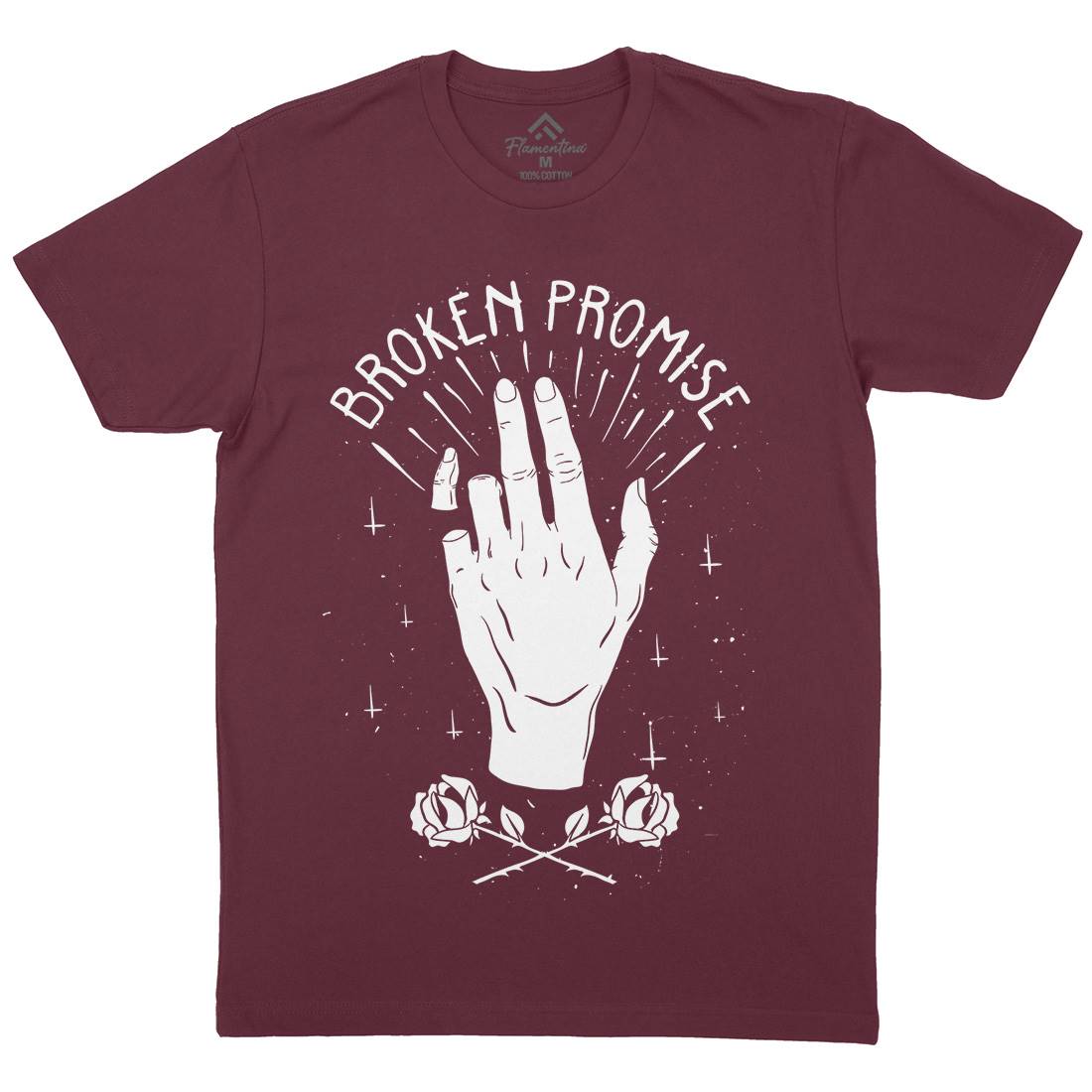 Broken Promise Mens Crew Neck T-Shirt Retro D447