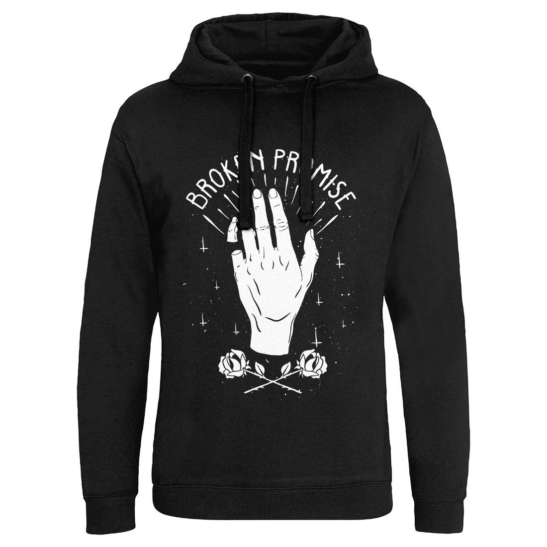 Broken Promise Mens Hoodie Without Pocket Retro D447