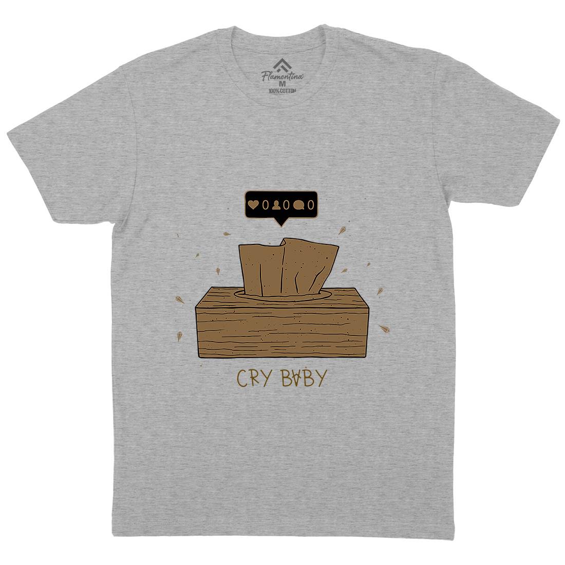 Cry Baby Mens Crew Neck T-Shirt Media D450
