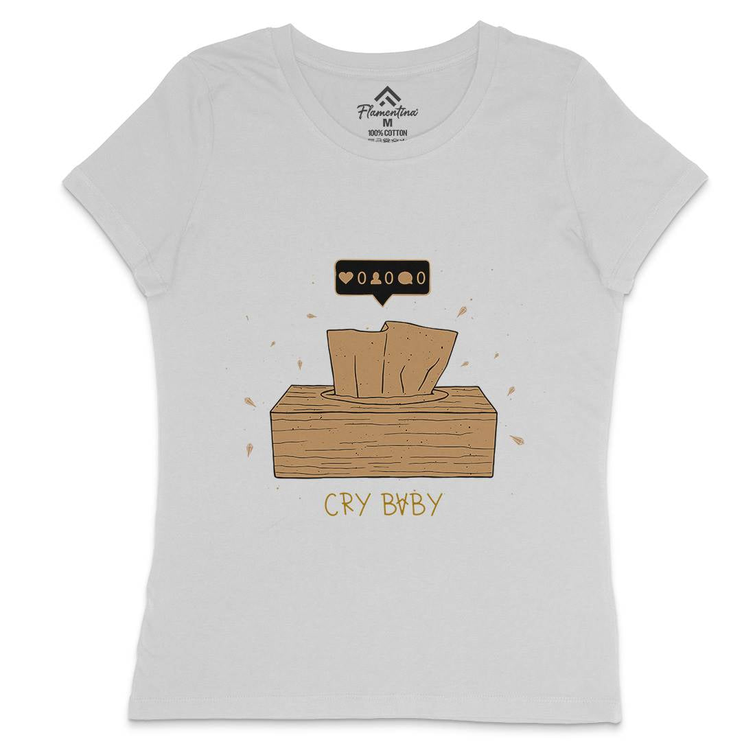 Cry Baby Womens Crew Neck T-Shirt Media D450