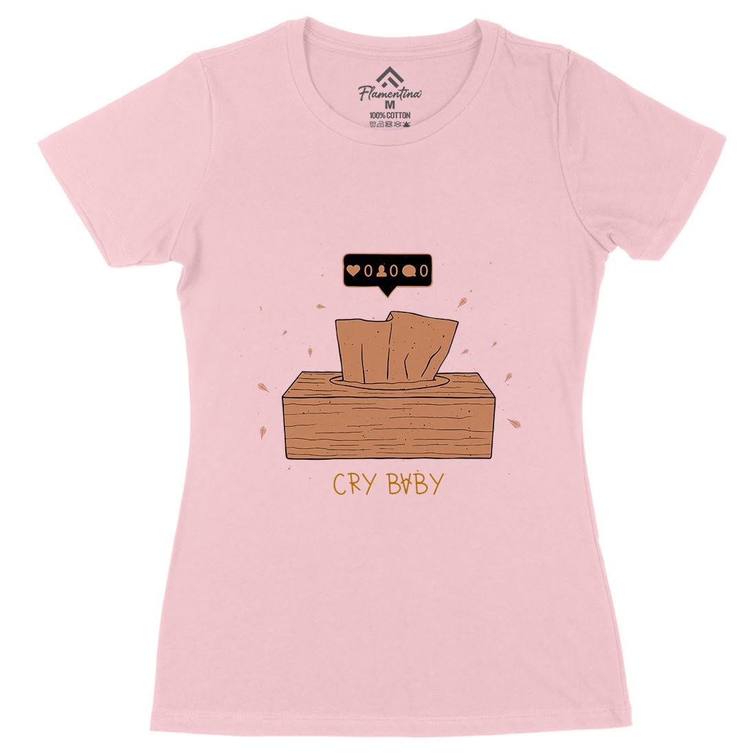 Cry Baby Womens Organic Crew Neck T-Shirt Media D450