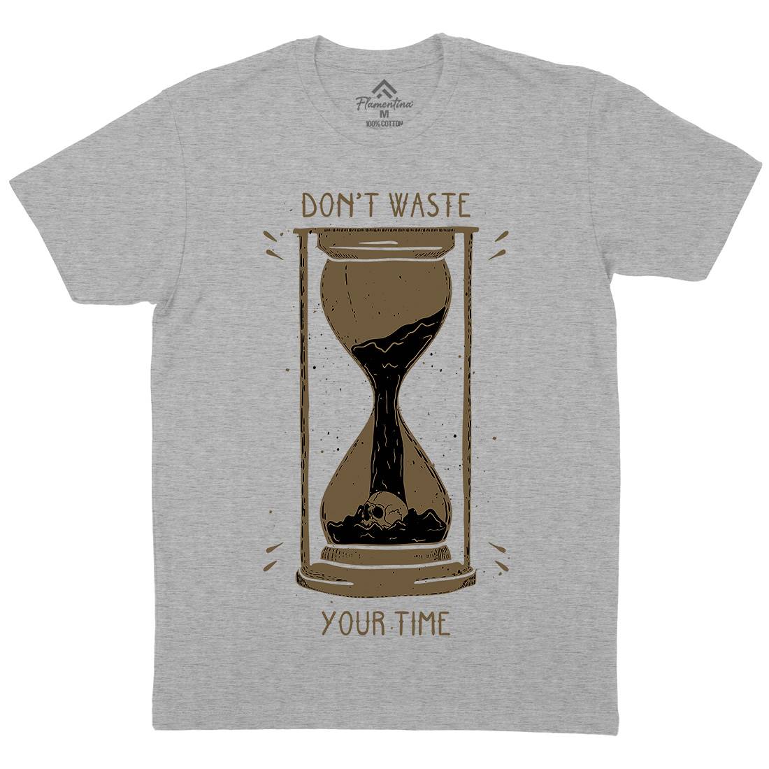 Don&#39;t Waste Your Time Mens Crew Neck T-Shirt Quotes D452