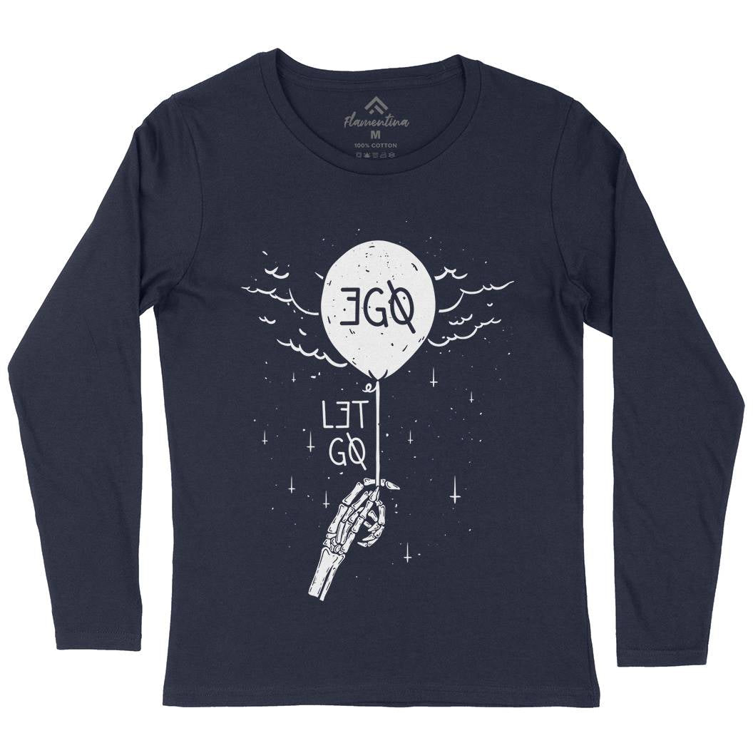Ego Womens Long Sleeve T-Shirt Quotes D453