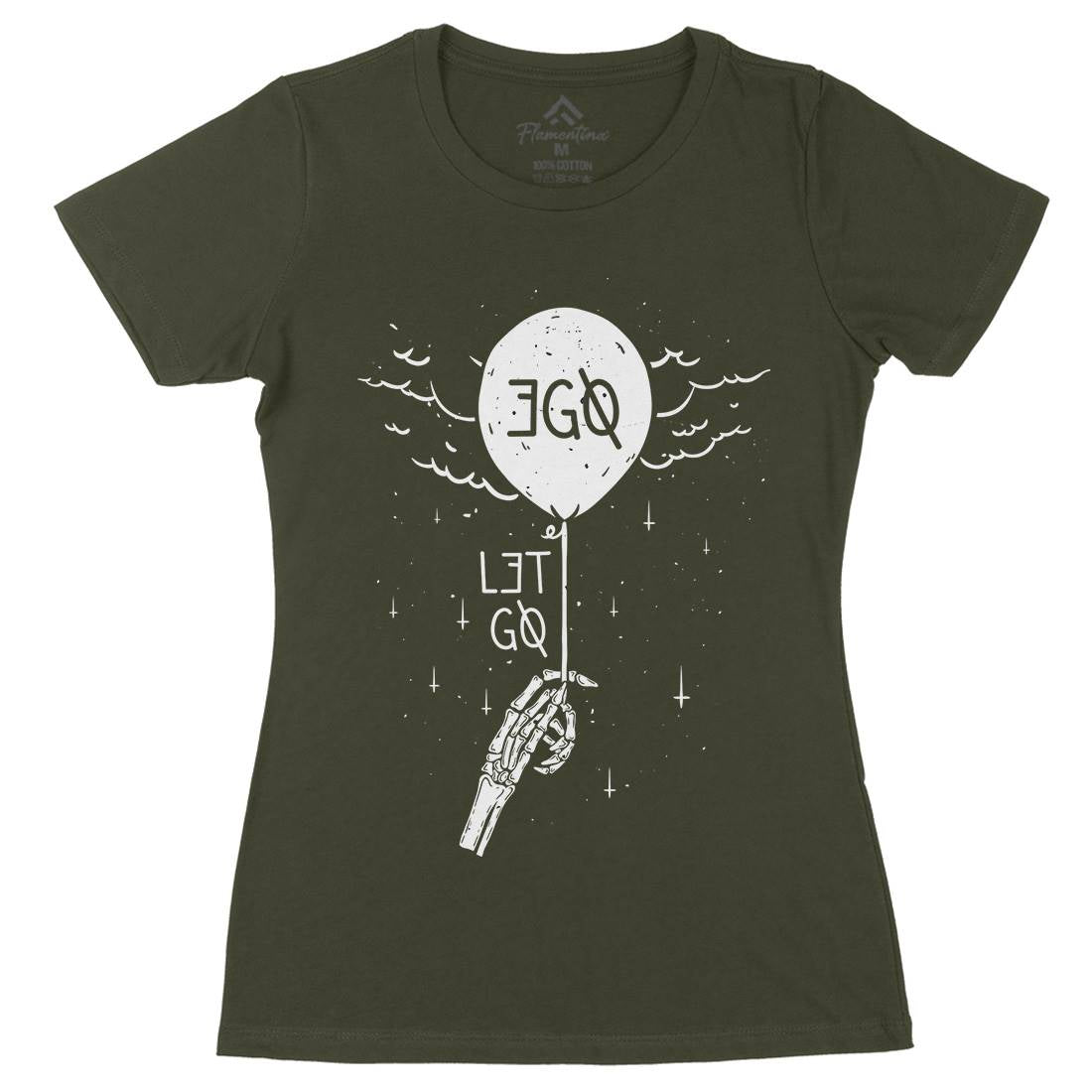 Ego Womens Organic Crew Neck T-Shirt Quotes D453