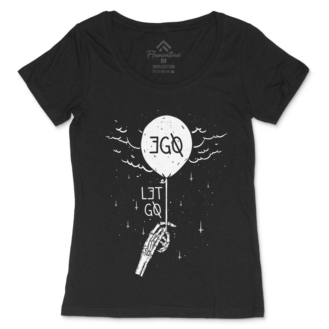 Ego Womens Scoop Neck T-Shirt Quotes D453