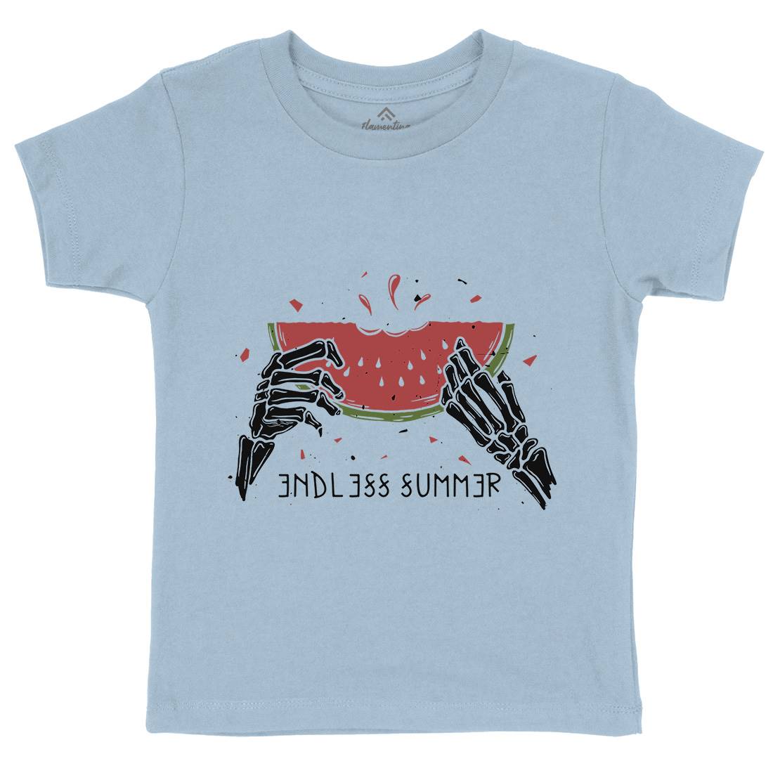 Endless Summer Kids Organic Crew Neck T-Shirt Holiday D454