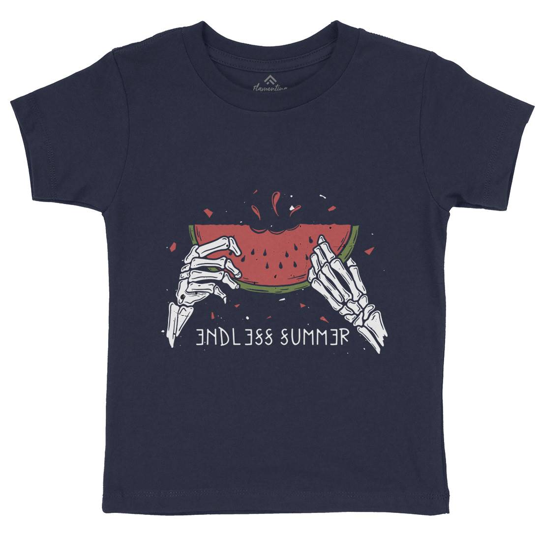 Endless Summer Kids Organic Crew Neck T-Shirt Holiday D454