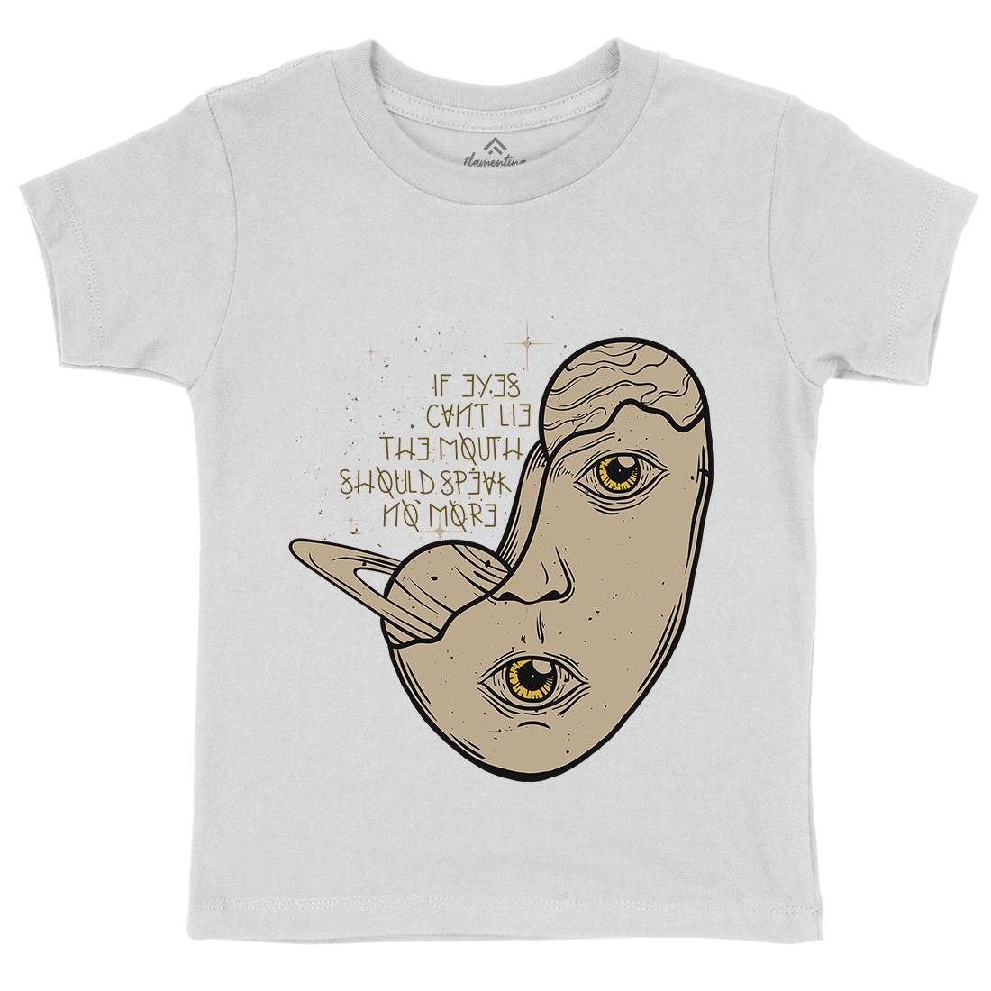Eyes Can&#39;t Lie Kids Crew Neck T-Shirt Quotes D455