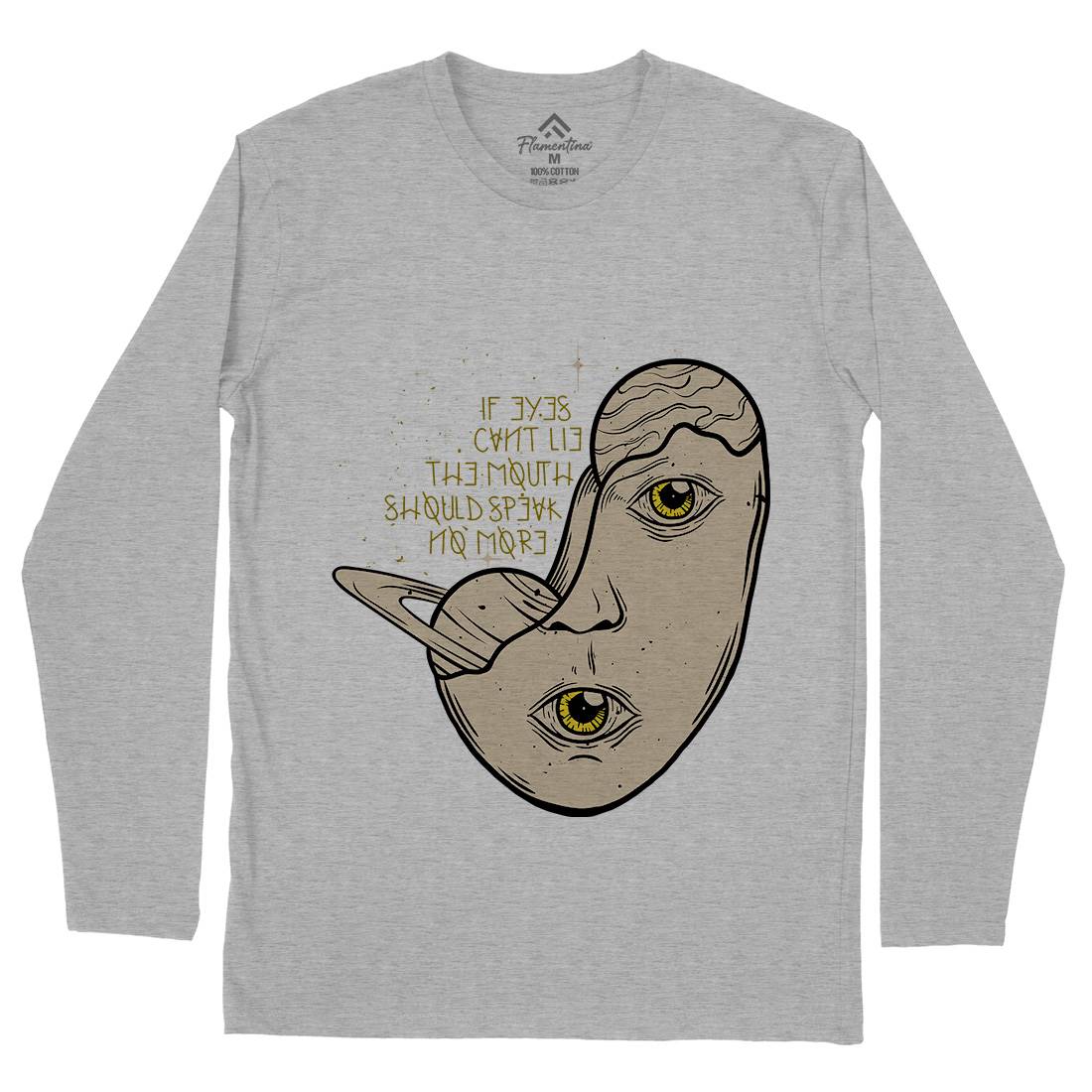 Eyes Can&#39;t Lie Mens Long Sleeve T-Shirt Quotes D455