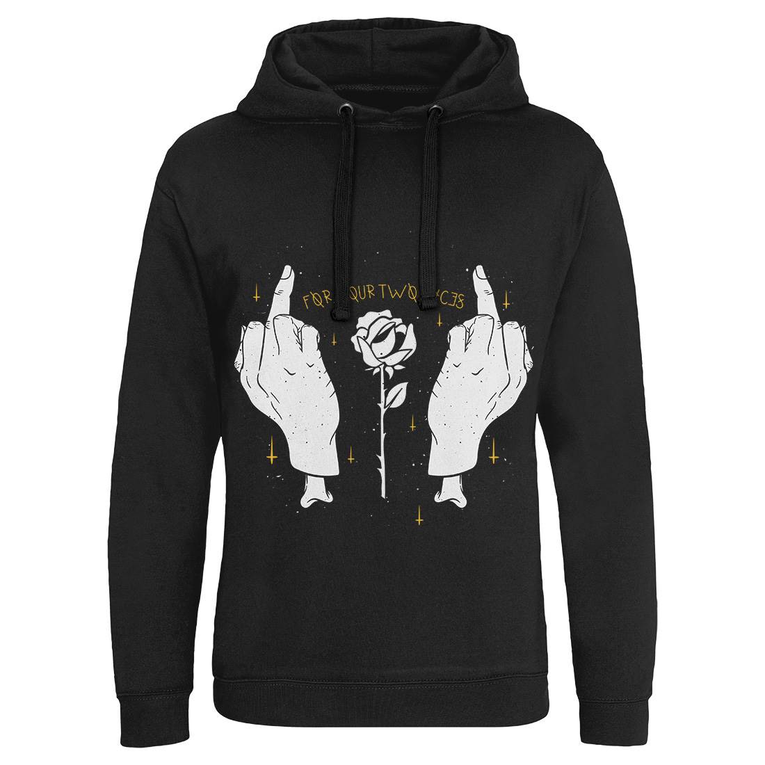 For Your Two Faces Mens Hoodie Without Pocket Quotes D456